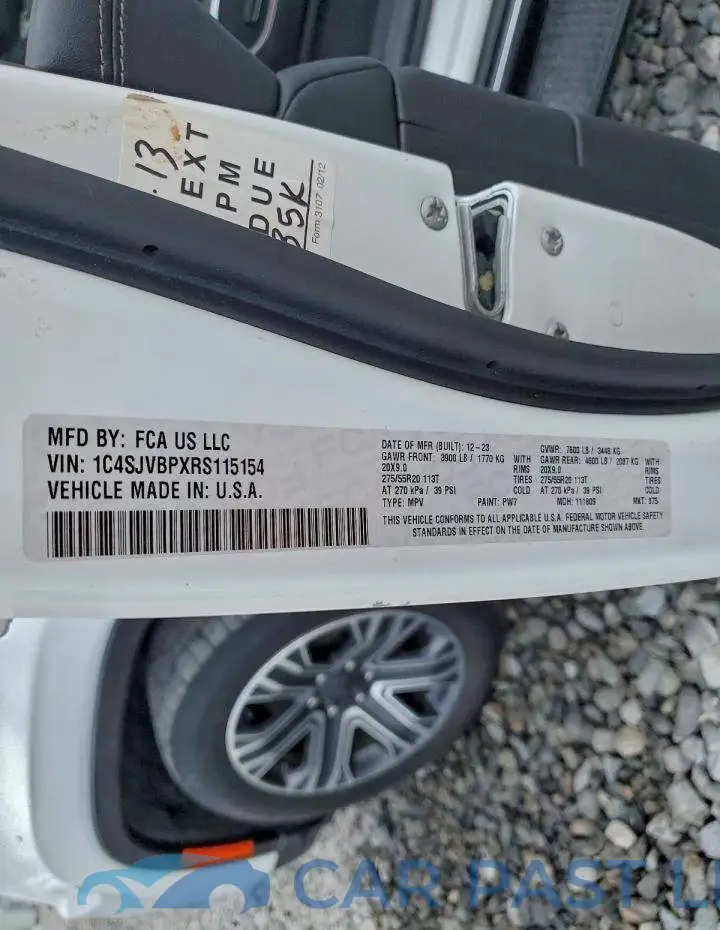 1C4SJVBPXRS115154# 14