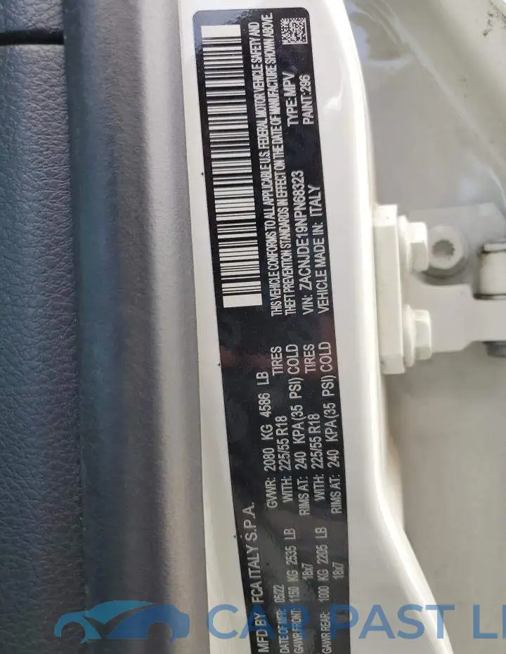 ZACNJDE19NPN68323# 13