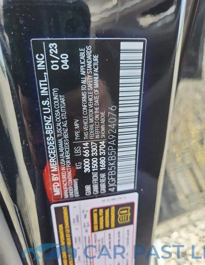 4JGFB5KB5PA924076# 13