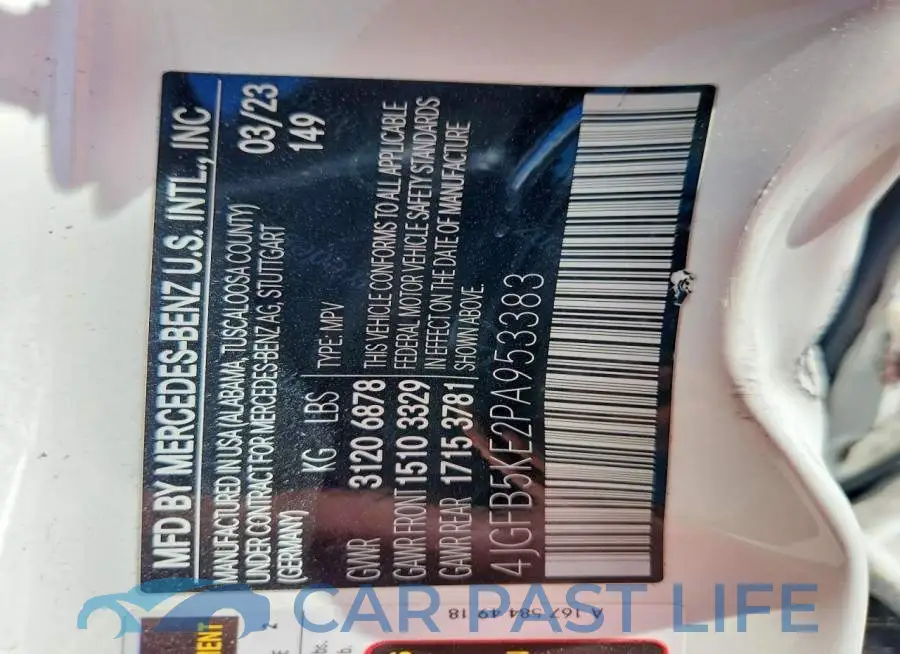 4JGFB5KE2PA953383# 13