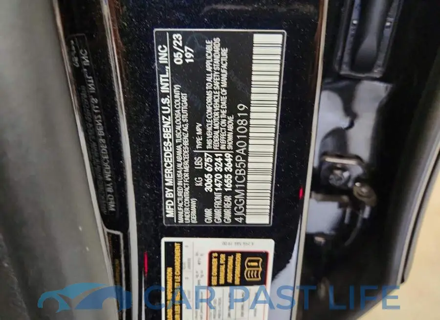 4JGGM1CB5PA010819# 13