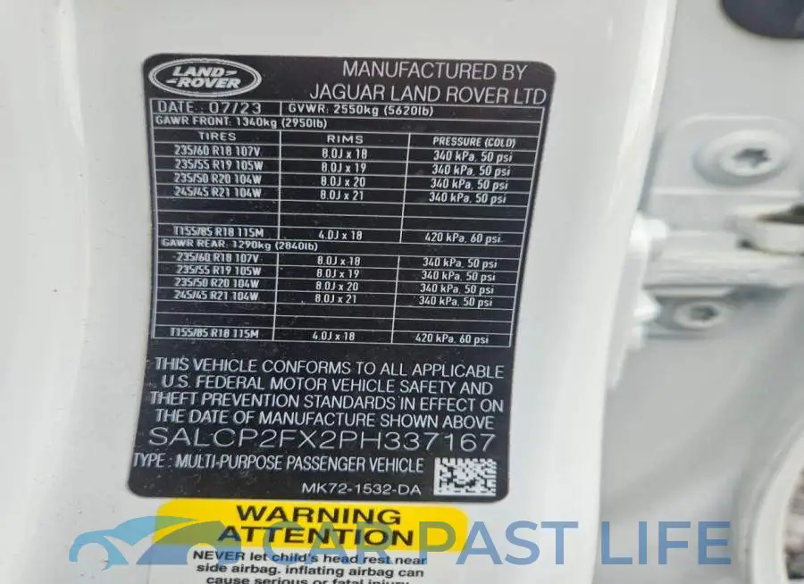SALCP2FX2PH337167# 13