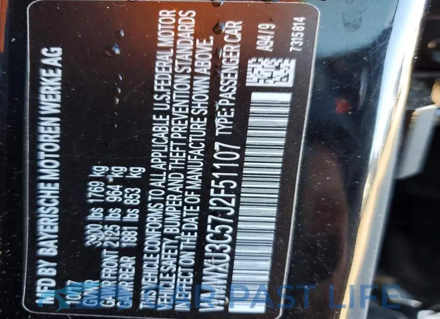 WMWXU3C57J2F51107# 12