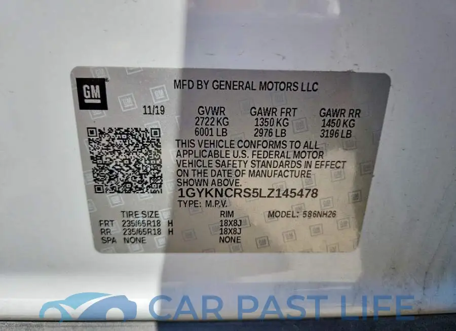 1GYKNCRS5LZ145478# 13