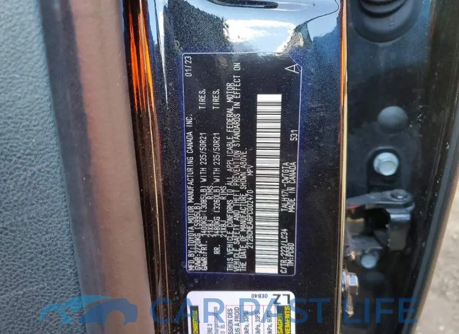 2T2BCMEA6PC002470# 14
