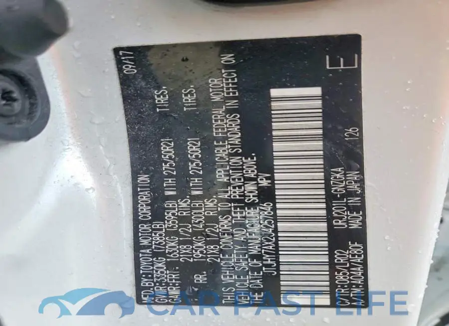 JTJHY7AX2J4257846# 13