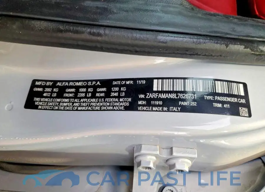 ZARFAMAN8L7626731# 12