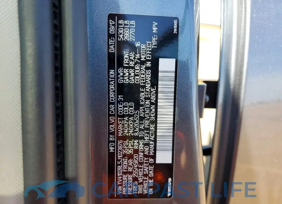 YV4102RL5J1023876# 12