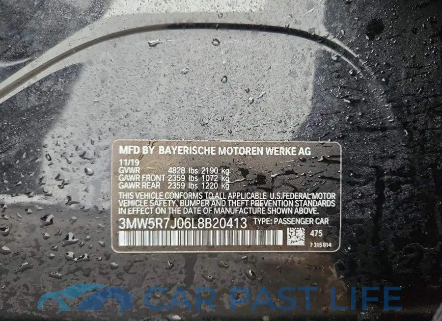 3MW5R7J06L8B20413# 12