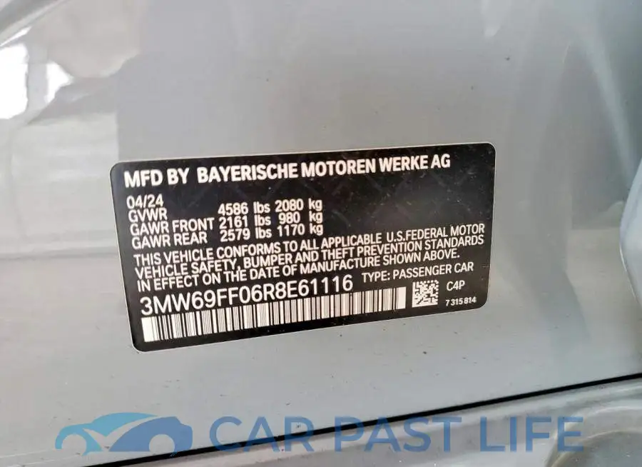 3MW69FF06R8E61116# 12