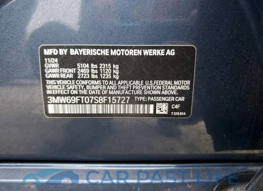 3MW69FT07S8F15727# 13