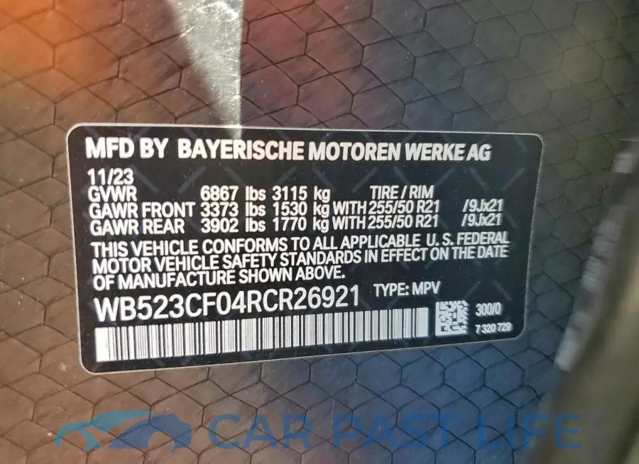 WB523CF04RCR26921# 13