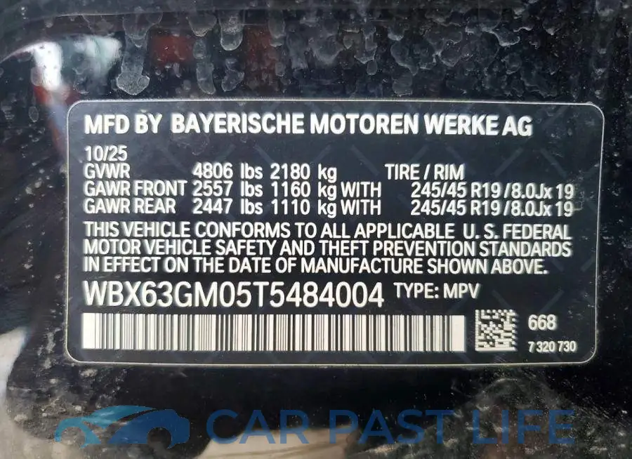 WBX63GM05T5484004# 13