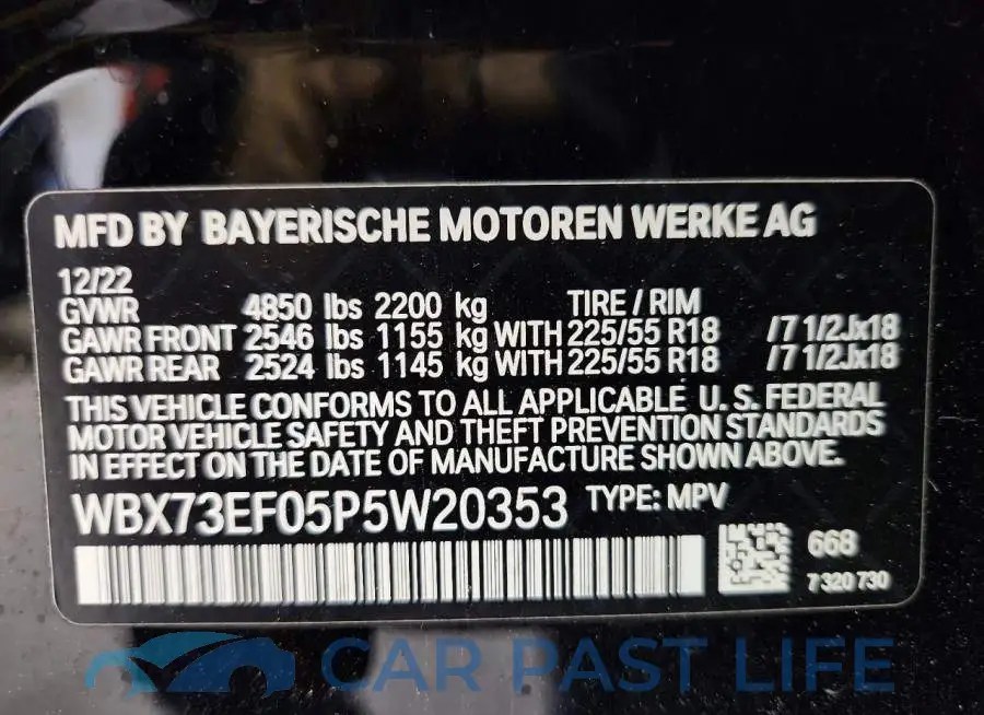 WBX73EF05P5W20353# 14