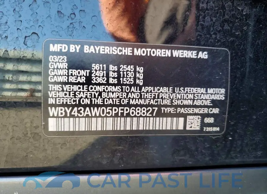 WBY43AW05PFP68827# 12