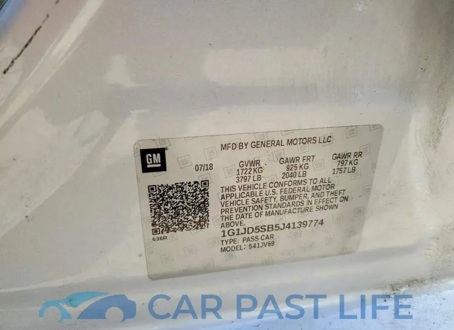 1G1JD5SB5J4139774# 12