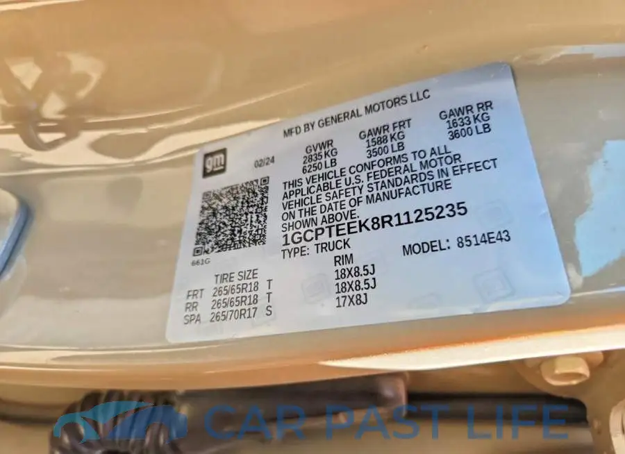 1GCPTEEK8R1125235# 12