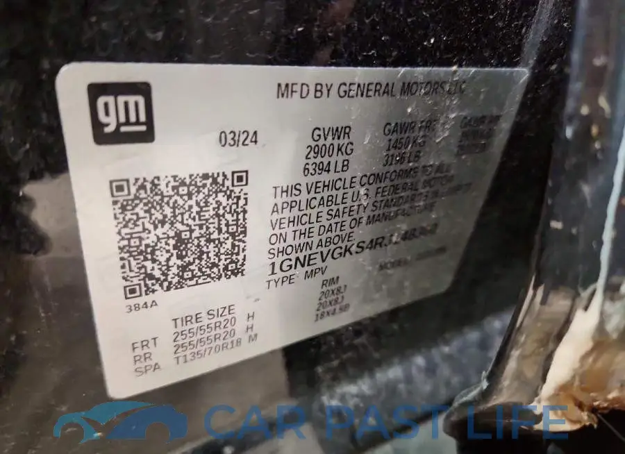 1GNEVGKS4RJ148360# 14