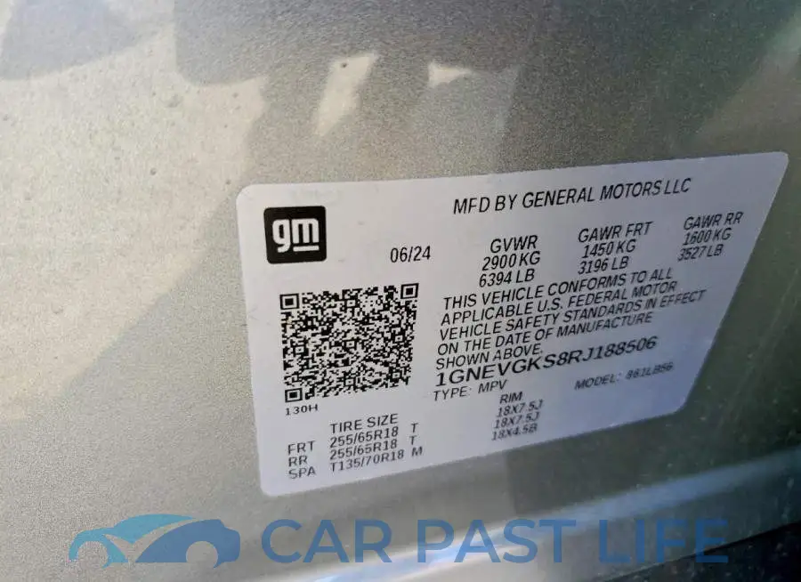 1GNEVGKS8RJ188506# 13
