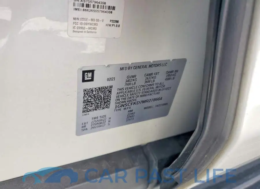 1GNSCFKD7MR278664# 13