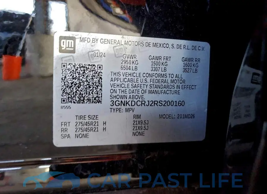 3GNKDCRJ2RS200160# 12