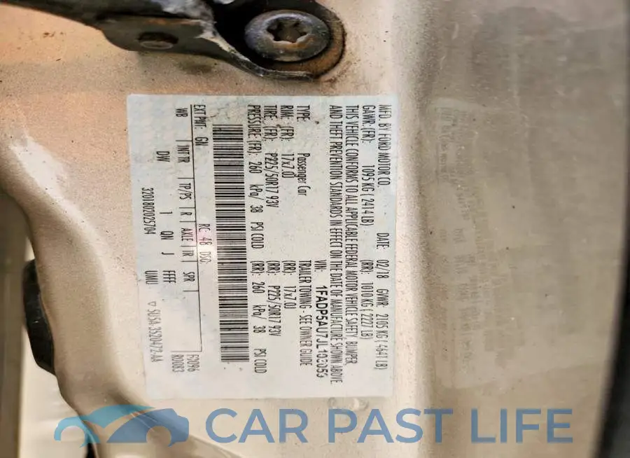 1FADP5AU7JL103059# 13