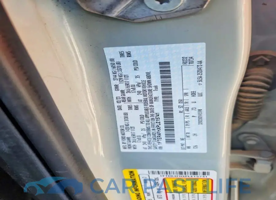 1FTER4FHXPLE15741# 12