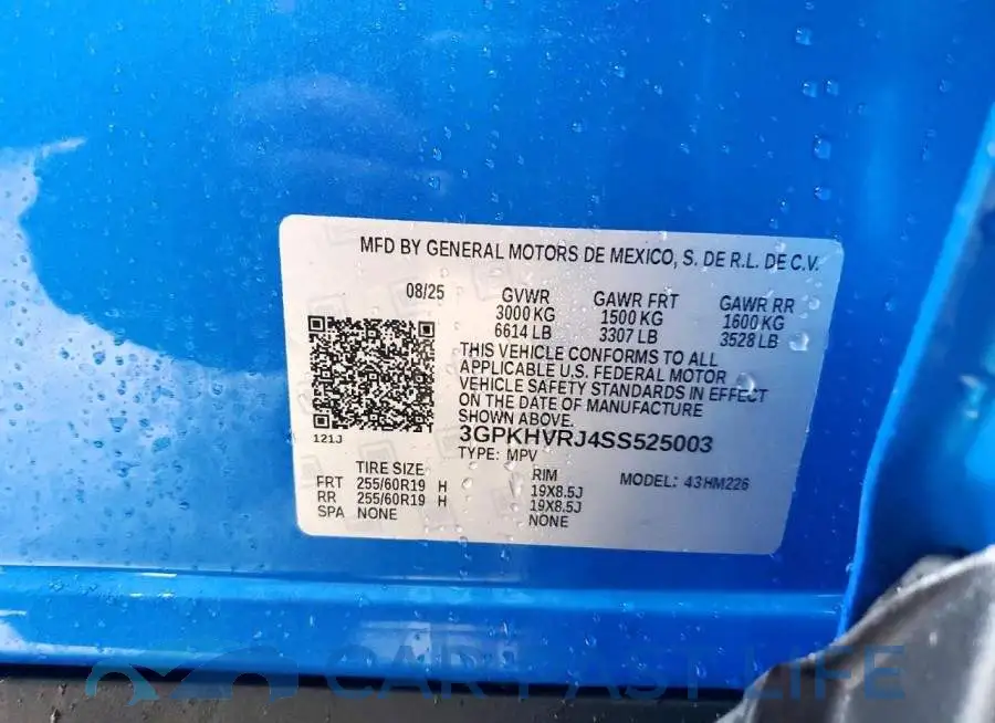 3GPKHVRJ4SS525003# 14