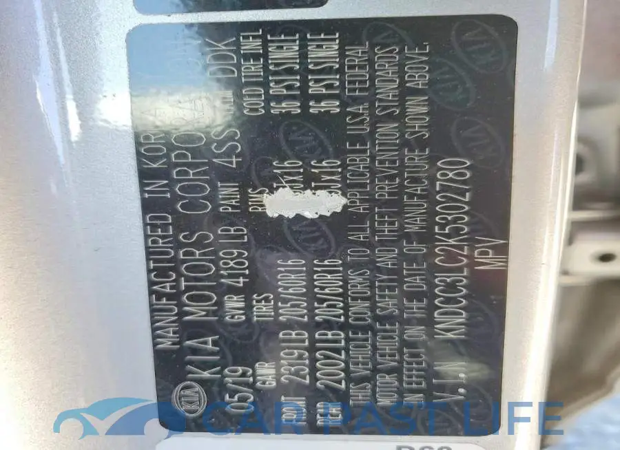 KNDCC3LC2K5302780# 12
