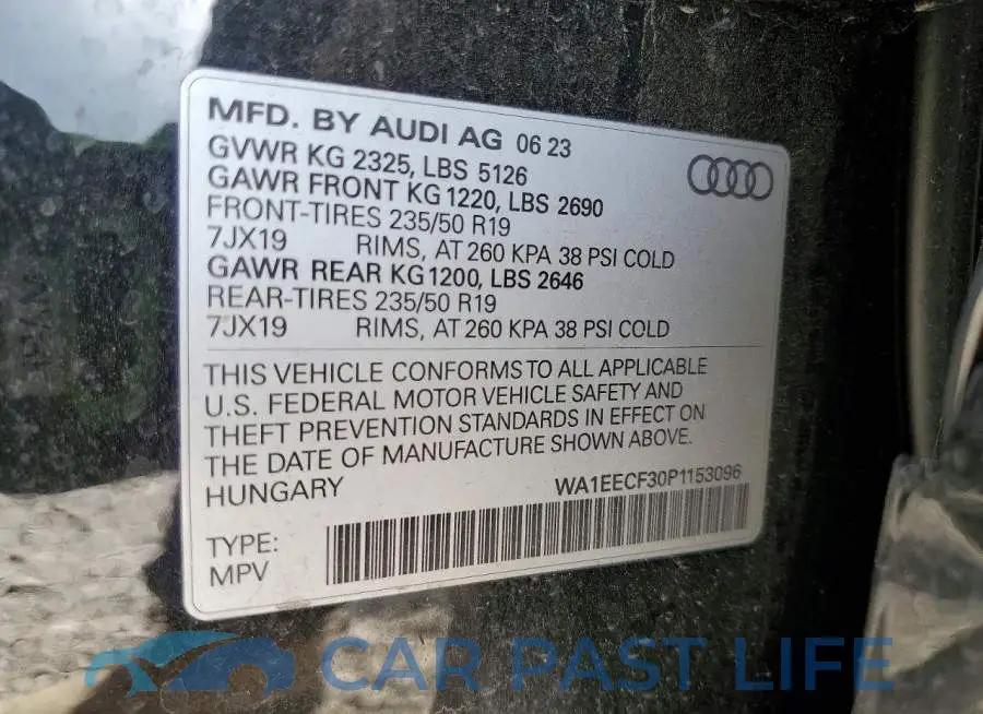 WA1EECF30P1153096# 12