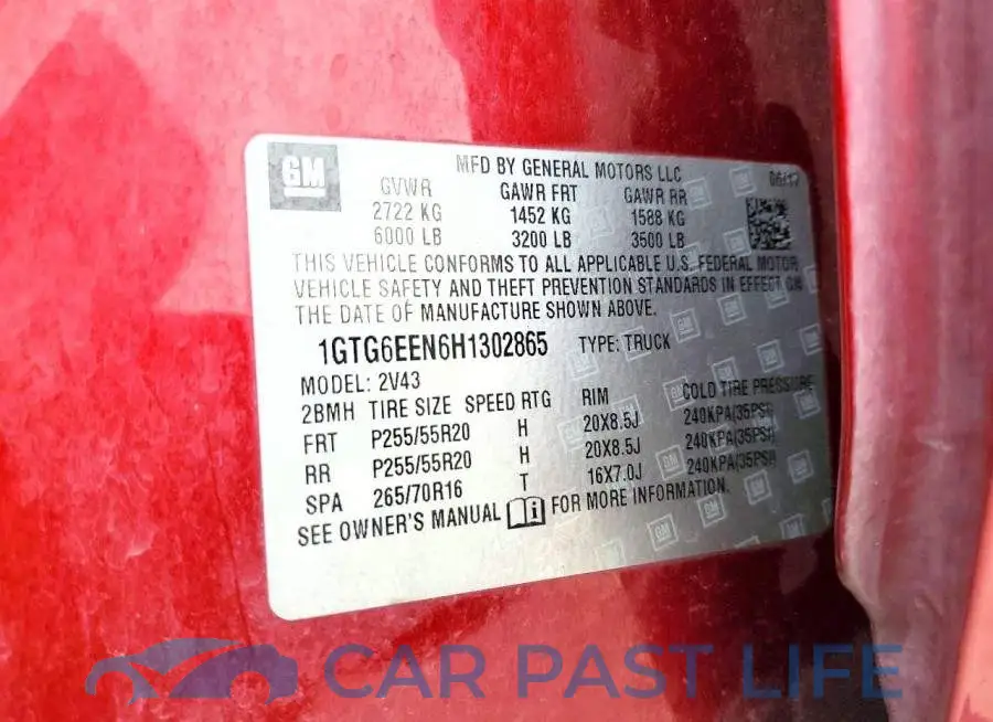 1GTG6EEN6H1302865# 12