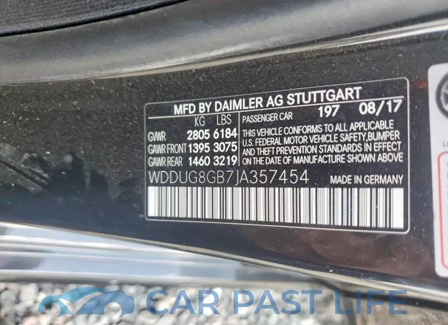 WDDUG8GB7JA357454# 12