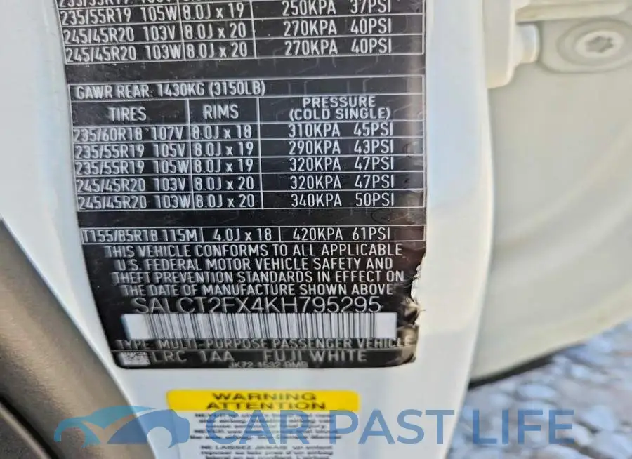 SALCT2FX4KH795295# 13