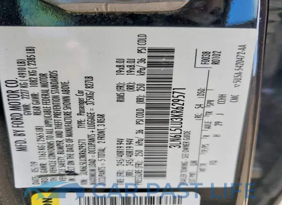 3LN6L5LU3KR629571# 12