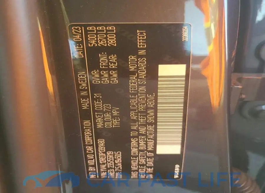YV4L12RE0P1391480# 13