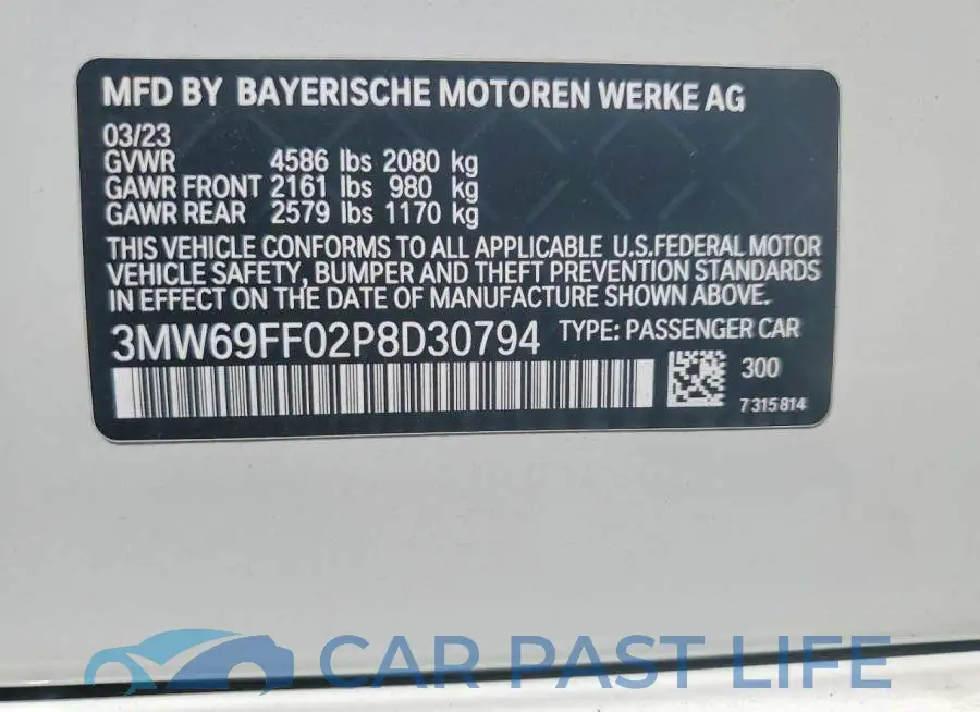 3MW69FF02P8D30794# 12