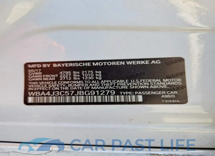 WBA4J3C57JBG91279# 12