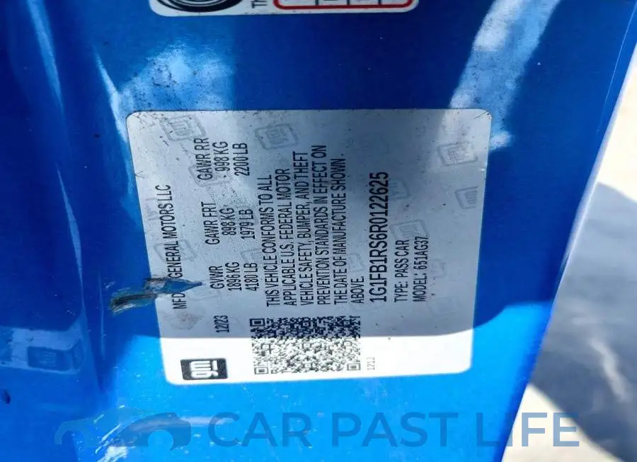 1G1FB1RS6R0122625# 12