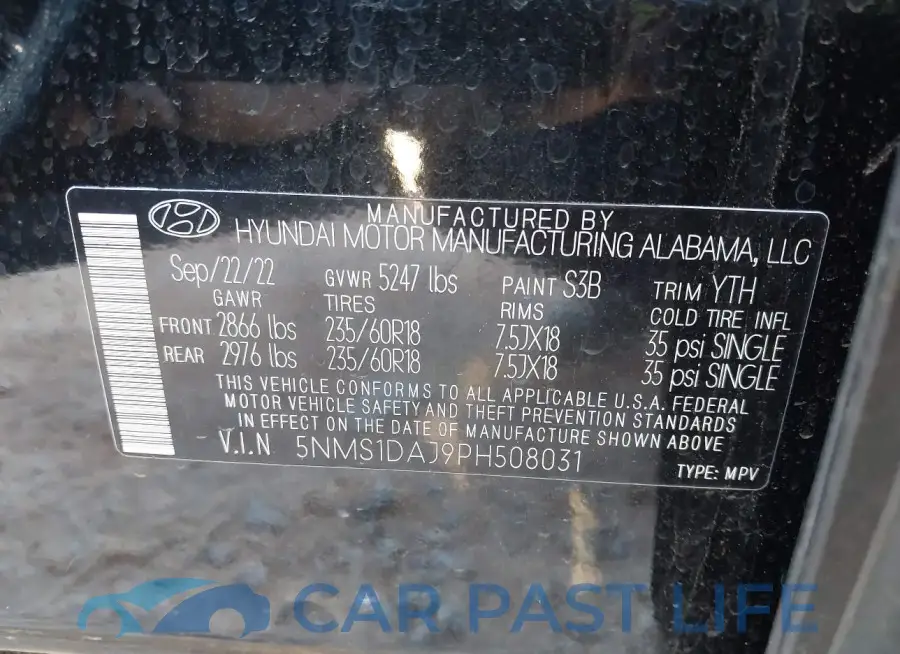 5NMS1DAJ9PH508031# 9