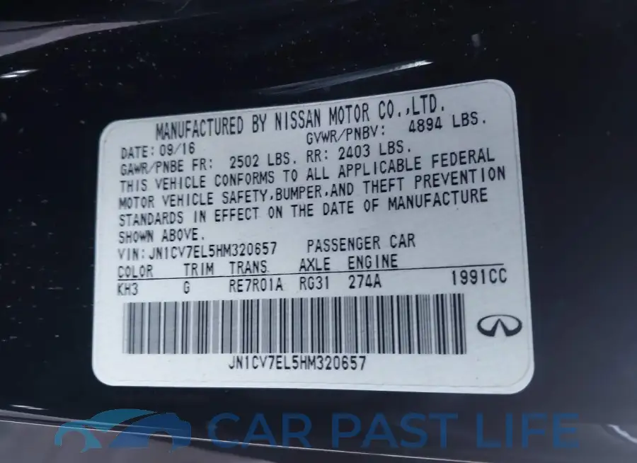 JN1CV7EL5HM320657# 9