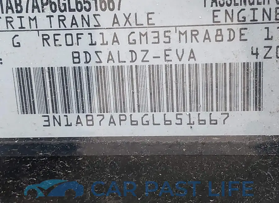 3N1AB7AP6GL651667# 9