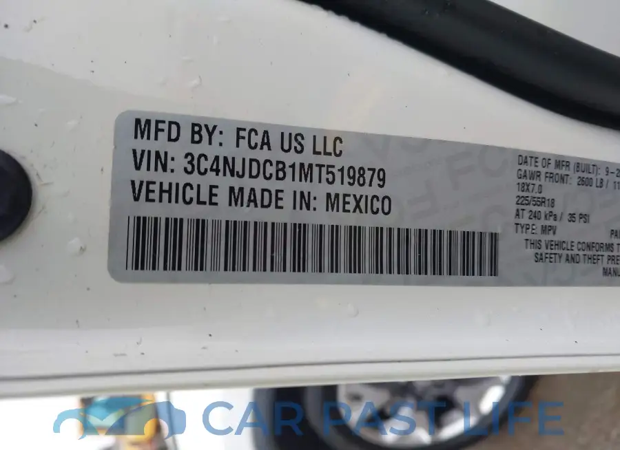 3C4NJDCB1MT519879# 9