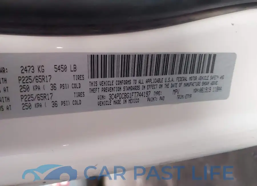 3C4PDCBG1FT744197# 9