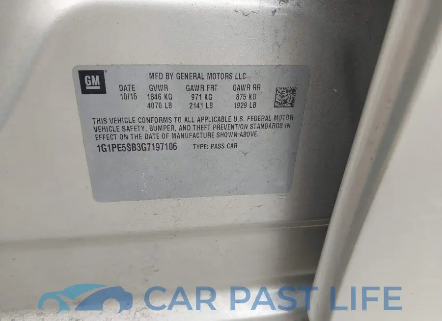 1G1PE5SB3G7197106# 9