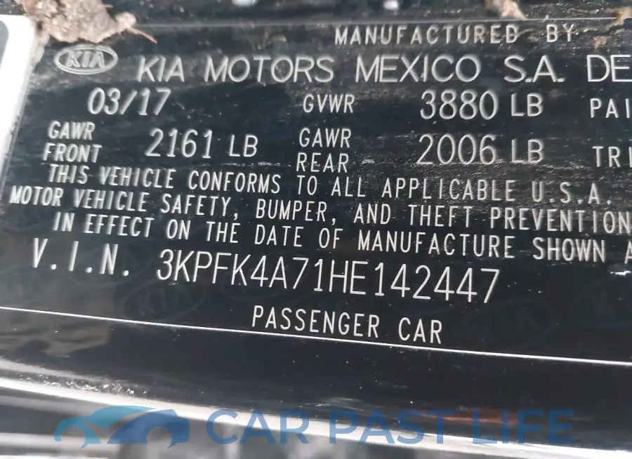 3KPFK4A71HE142447# 9