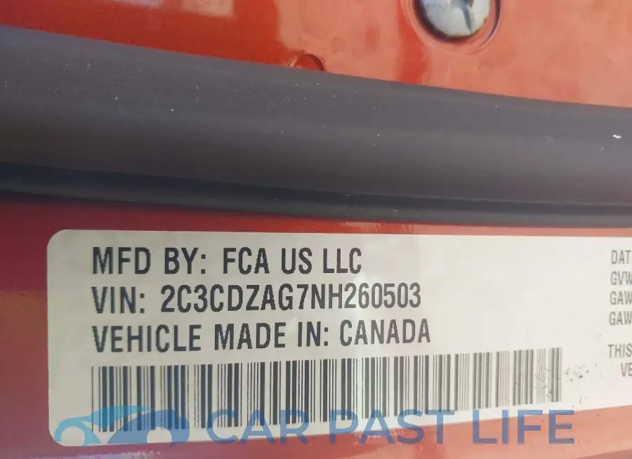 2C3CDZAG7NH260503# 9