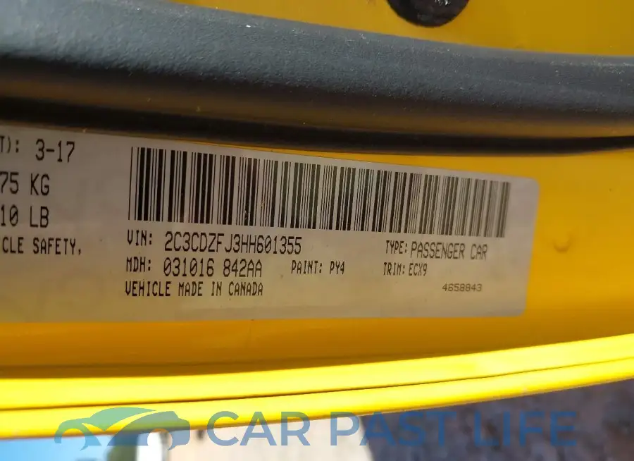 2C3CDZFJ3HH601355# 9