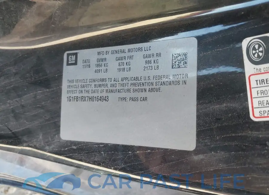 1G1FB1RX7H0164943# 9