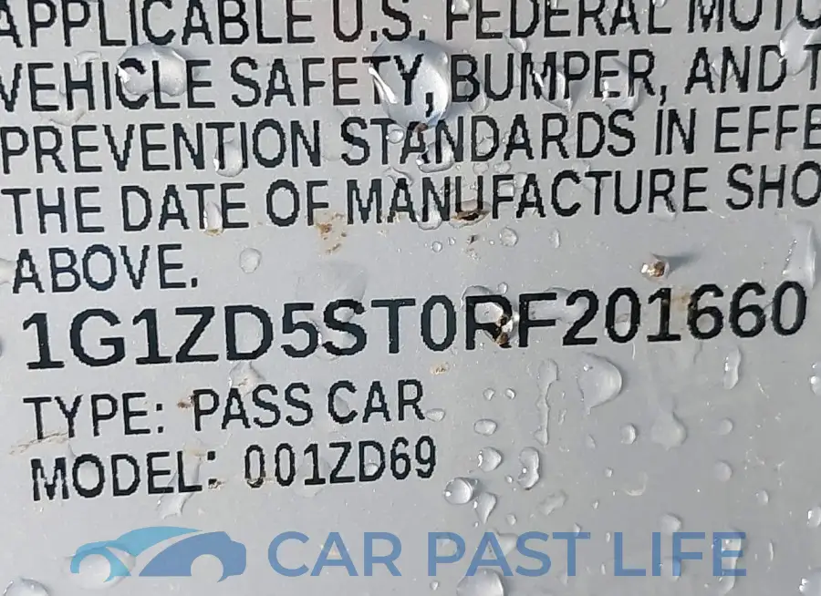 1G1ZD5ST0RF201660# 9
