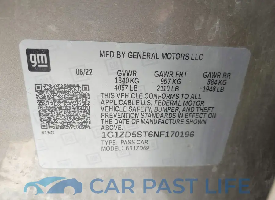 1G1ZD5ST6NF170196# 9